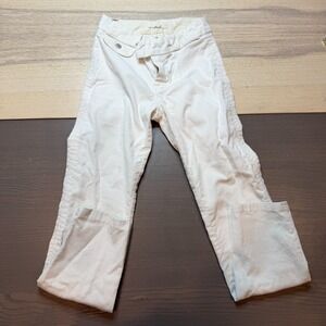 7 For All Mankind by Jerome Dahan Jeans‎ Women 25 Corduroy White Low Rise